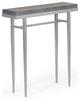 Wick 30" Console Table, Vintage Platinum Finish, Maple Grey Accents