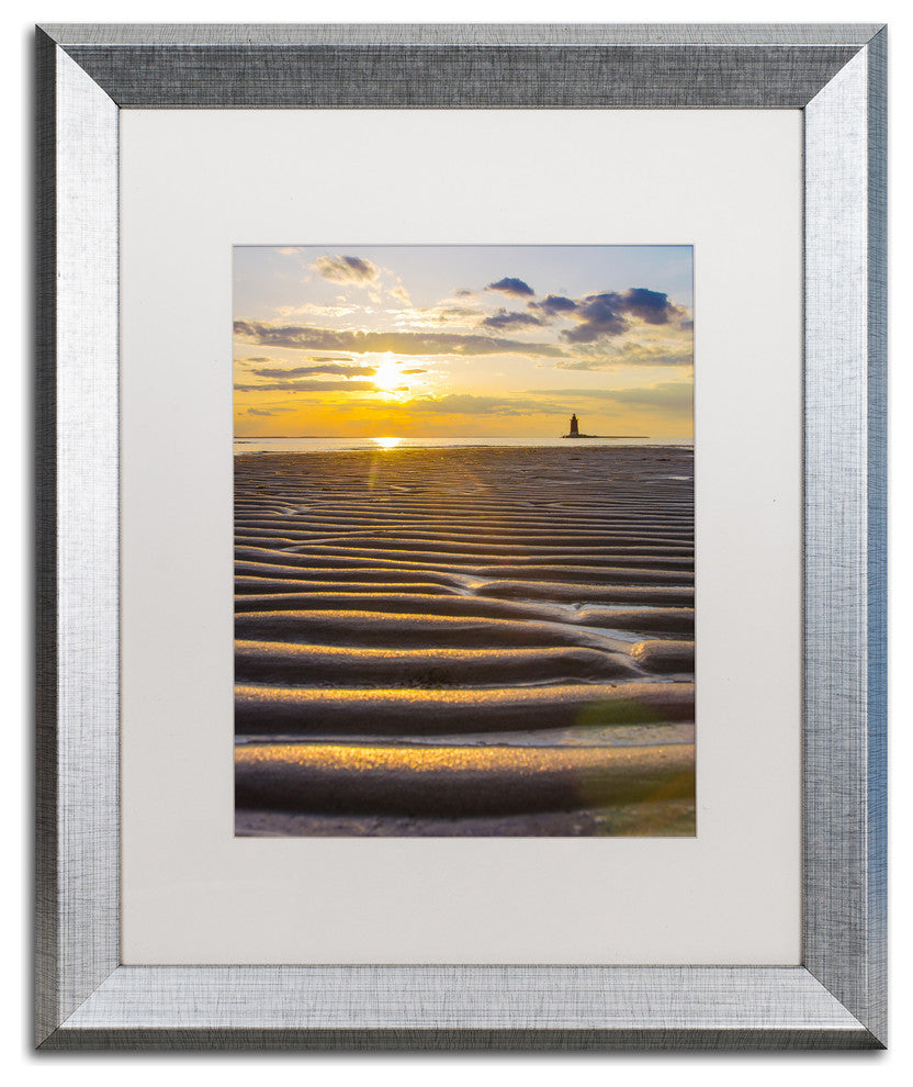 PIPA Fine Art ''Sandbars'' Matted Framed Art, 20x16