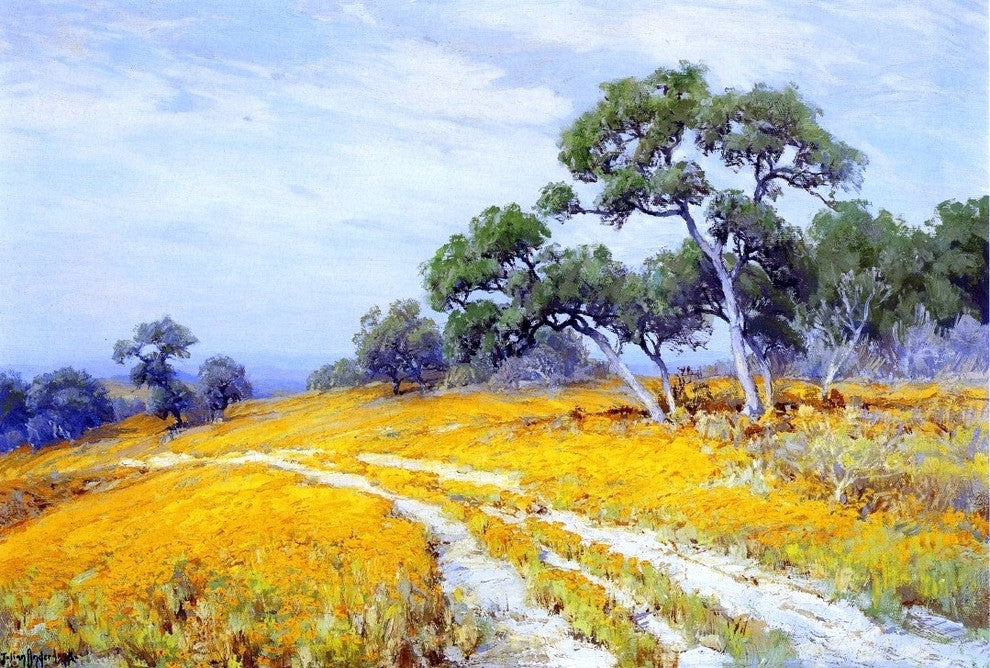 Julian Onderdonk Landscape With Coreopsis, 18"x27" Wall Decal