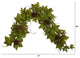 5' Fall Maple Leaf With Pine Cones Artificial Garland