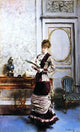 Giovanni Boldini A Lady Admiring a Fan, 18"x27" Wall Decal