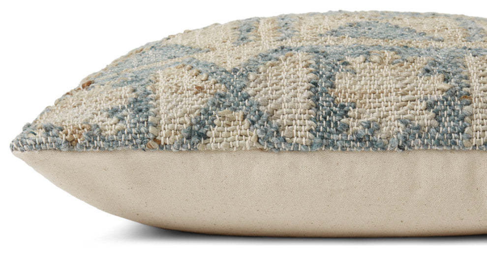 Loloi PLL0039 Blue / Multi 22" x 22" Cover Only Pillow