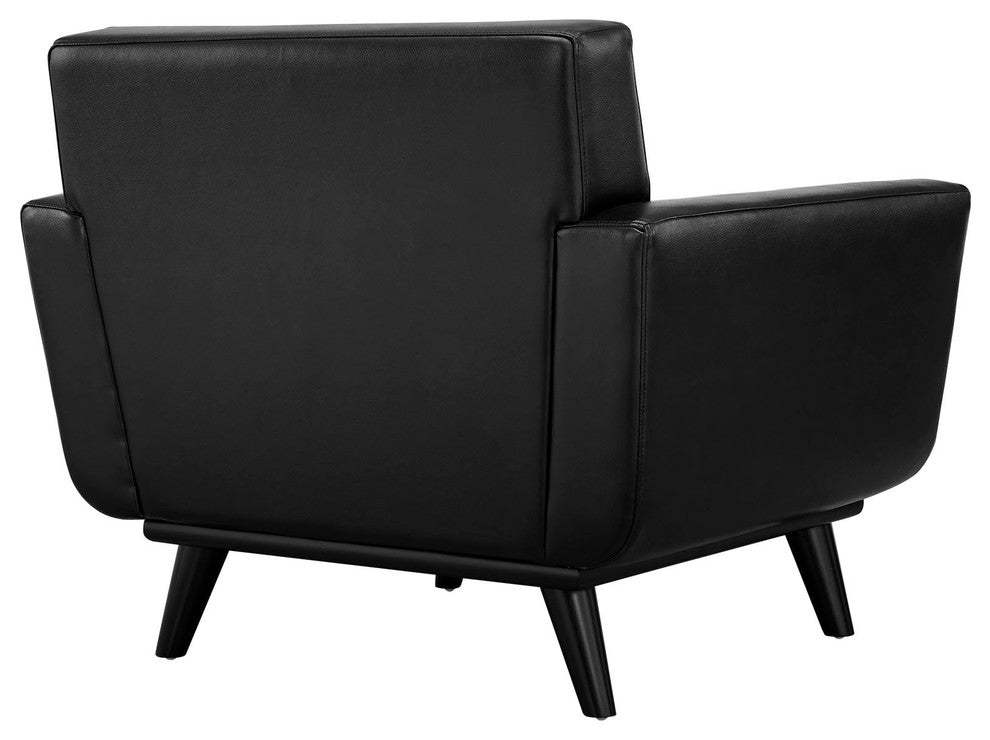 Modern Contemporary Living Room Armchair Black