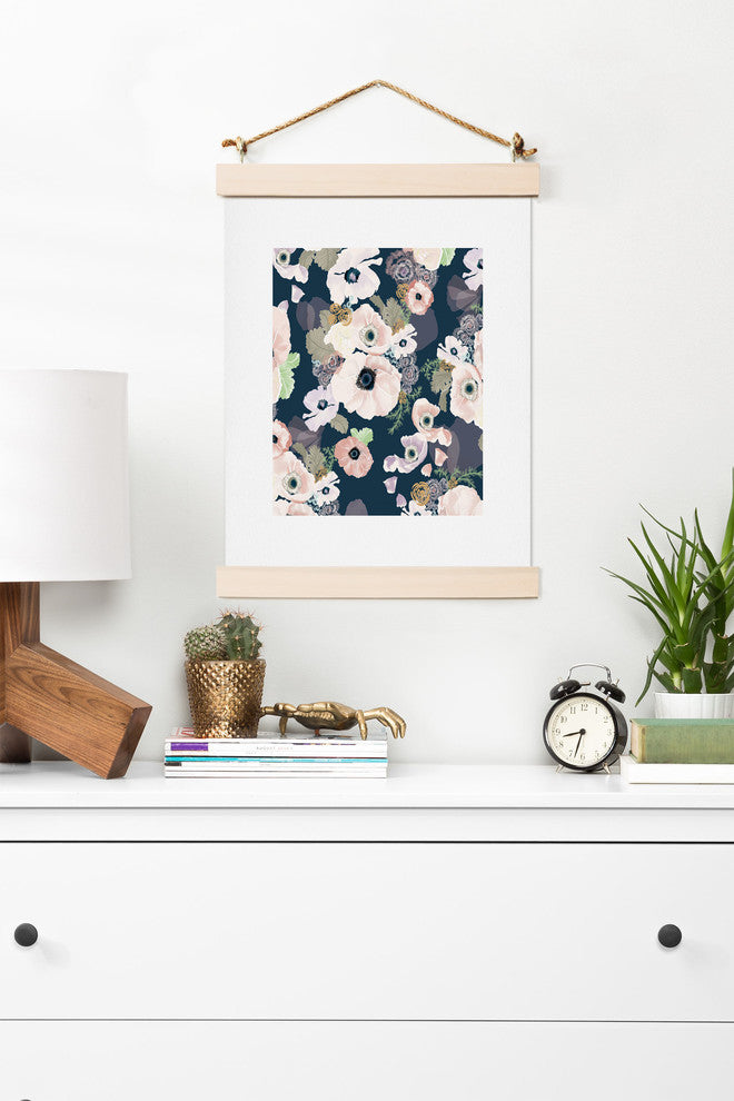 Deny Designs Khristian A Howell Une Femme In Blue Art Print