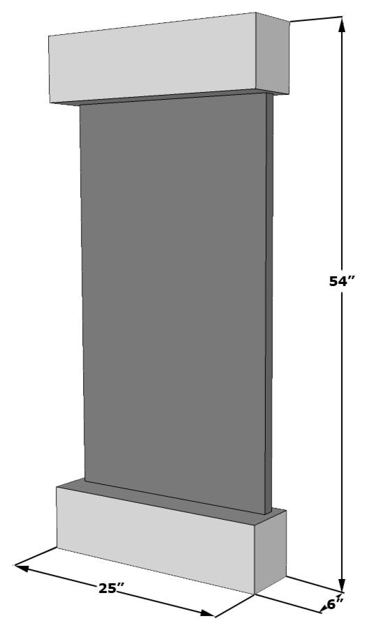 Cascade Springs Water Fountain, Brown Marble, Rustic Copper, Round