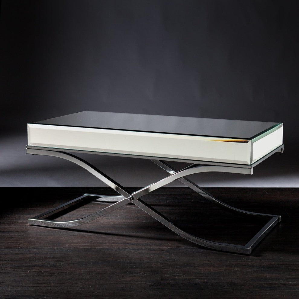 Lindsey Mirrored Cocktail Table