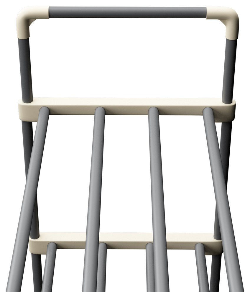 Shoe Rack with 3 Shelves-Three Tier Storage for 18 Pairs by Home-Complete