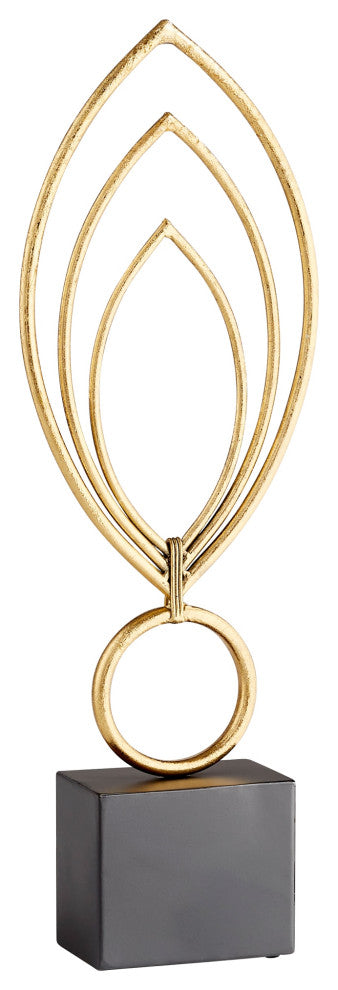 Nova Sculpture, Gold and Black