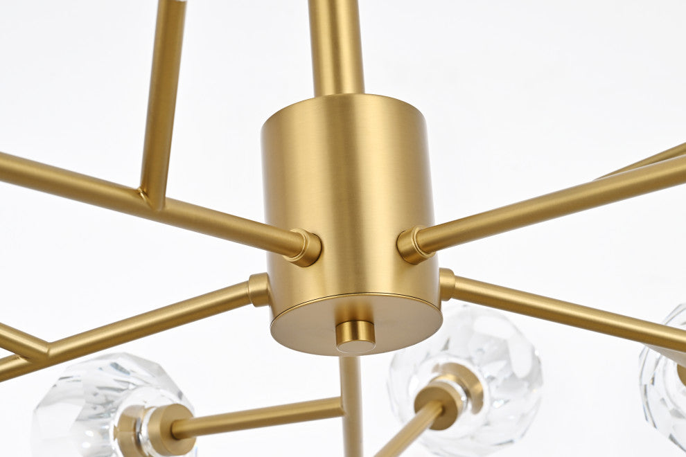 15 Light Pendant, Gold