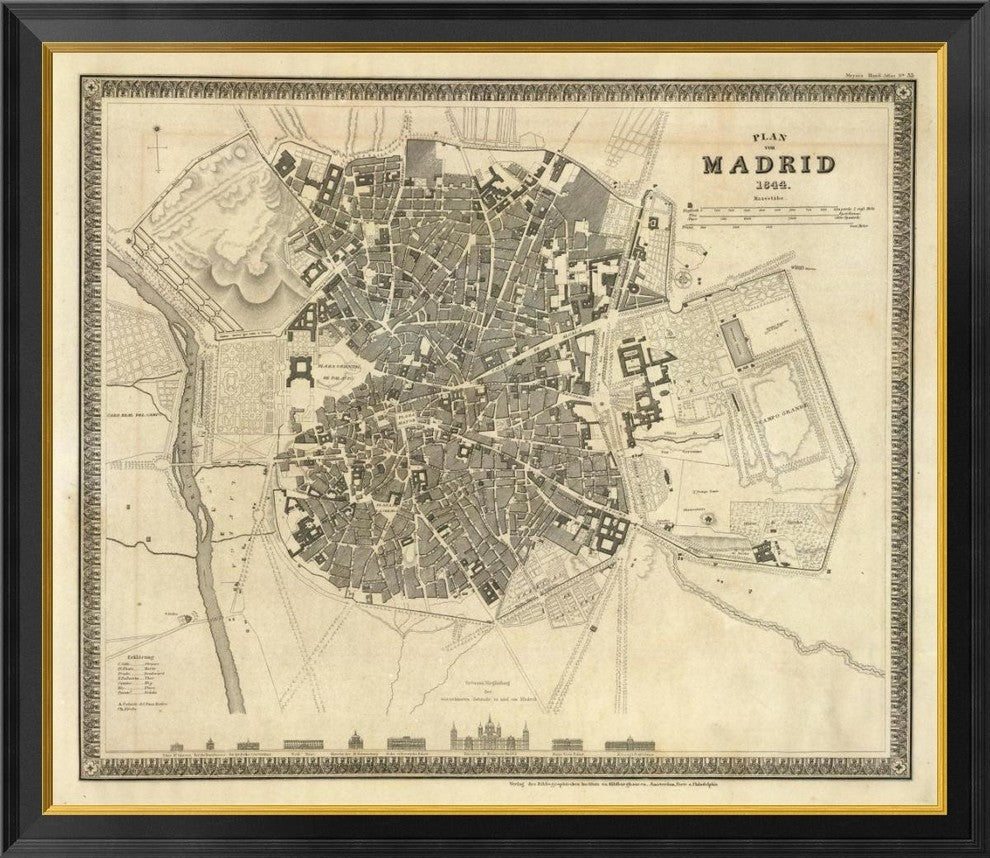 "Madrid, Spain, 1844"  by Society for the Diffusion of Useful Knowledge, 40x35"