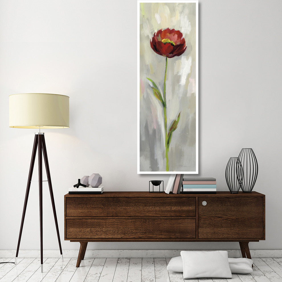 "Single Stem Flower II Crop" Digital Paper Print by Silvia Vassileva, 26"x74"