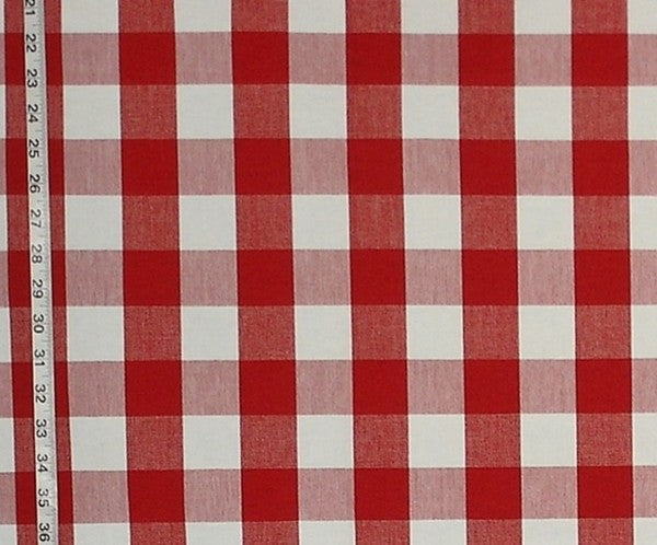 Buffalo Check Fabric Red RT-Lym- DL03 Berry White, Standard Cut