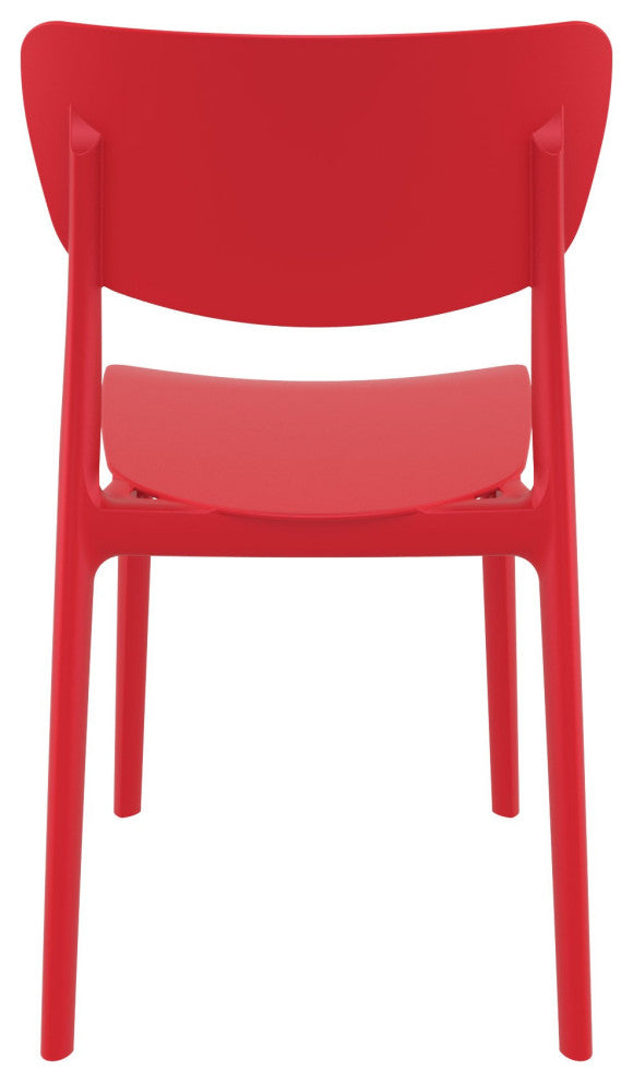 Monna Outdoor Dining Chair, Set of 2, Red