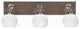 Oxbridge, Bath Bar, Graphite & Painted Distressed Metal, 5.75" White Marble