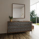Nova Domus Metcalf Mid-Century Walnut and Gray Bedroom Set, Queen