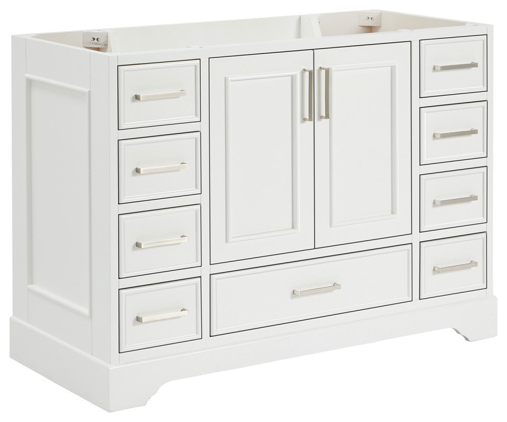 Ariel Stafford 48" Single Sink Bathroom Vanity Base, White