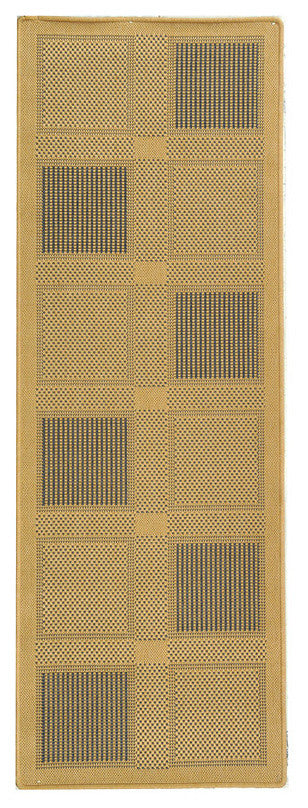 Safavieh Courtyard Natural, Blue Area Rug, 5'3"x7'7"