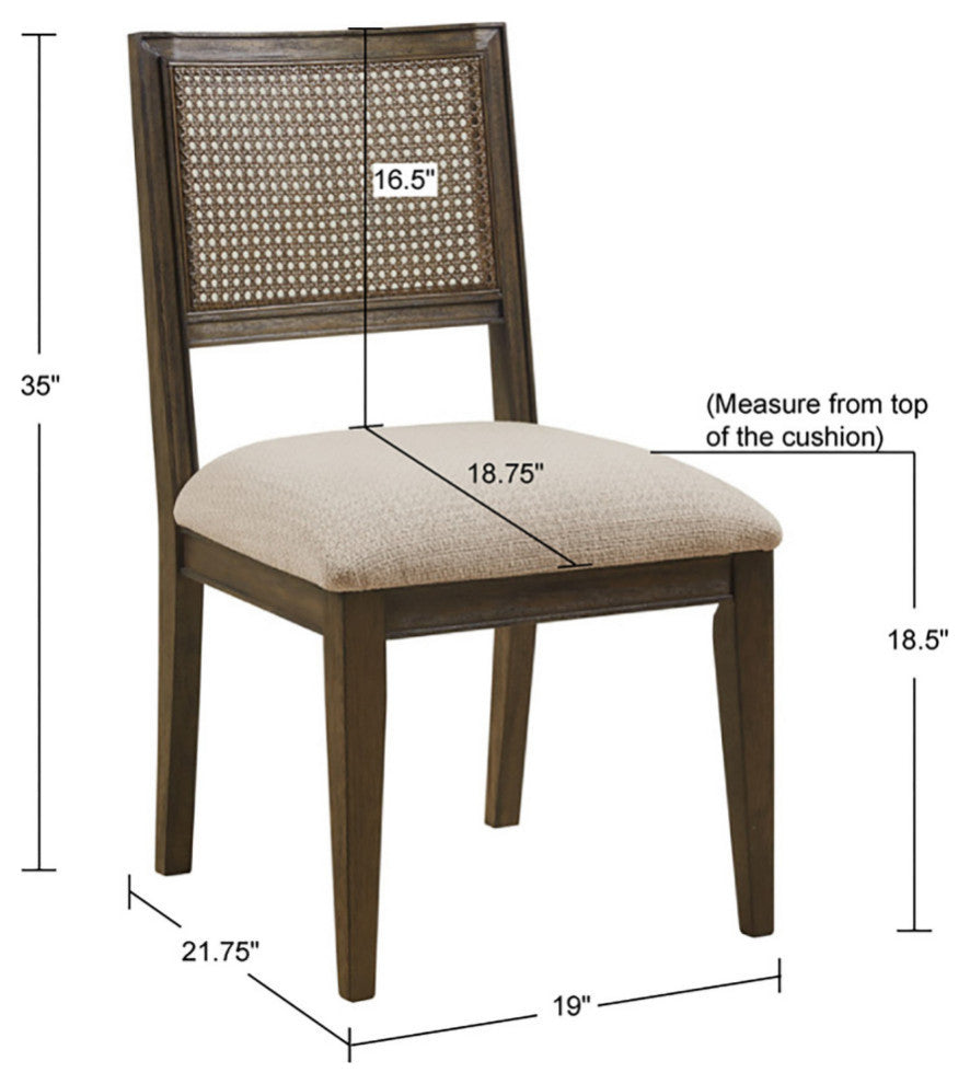 INK+IVY Kelly Accent Chair Dining Chairs, Brown, Dining Chair