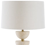 Uttermost Hemisphere Travertine Table Lamp