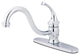 Kingston Brass Single-Handle Kitchen Faucet, Polished Chrome