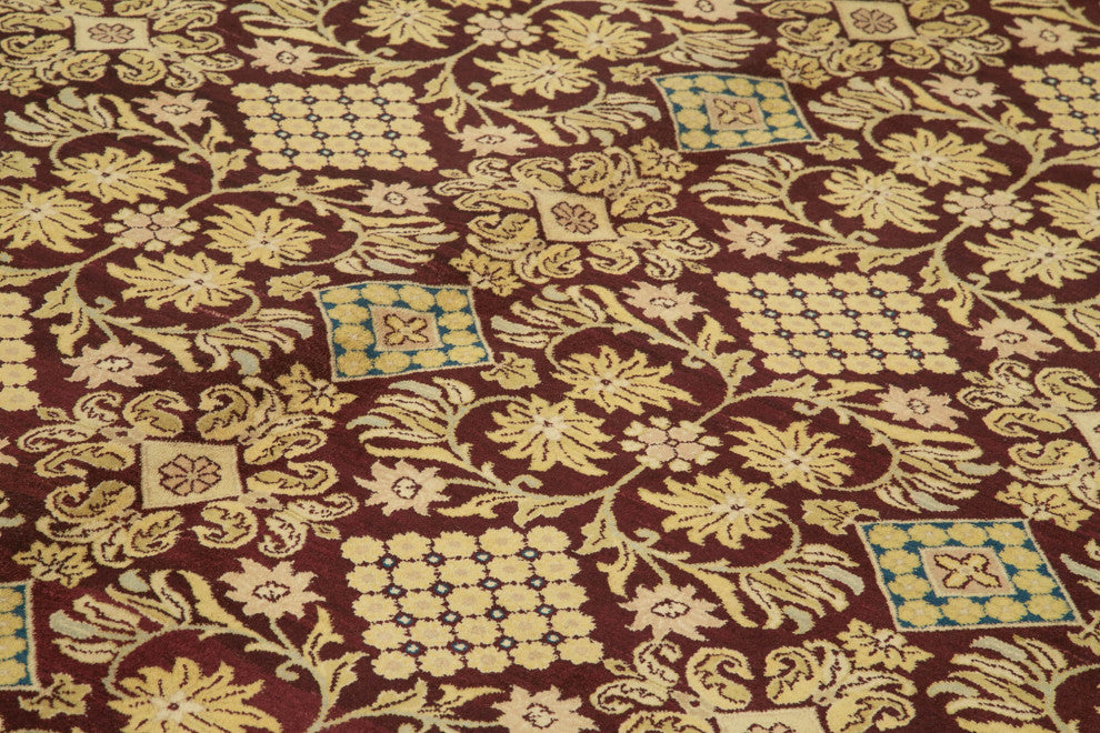 Rug N Carpet - Hand-Knotted Oriental 9' 2" x 12' 0" Decorative Oushak Area Rug