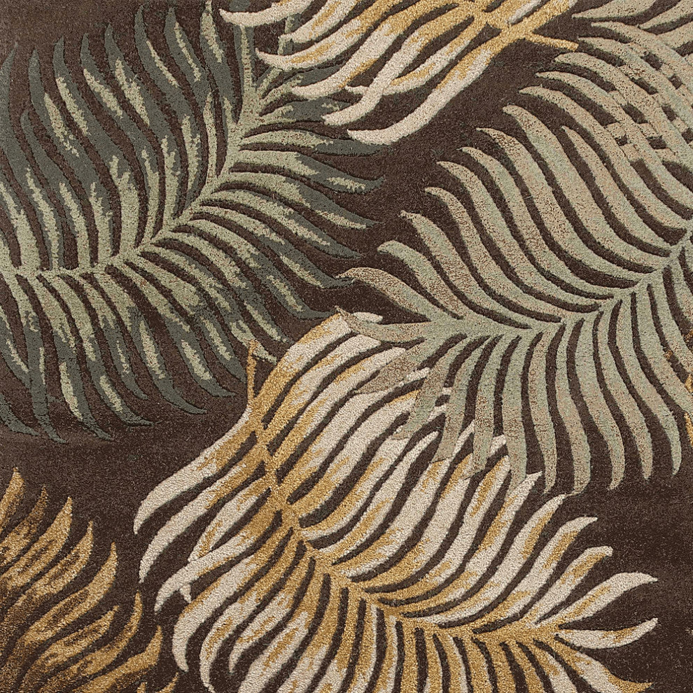 8' X 10' 6 Wool Espresso Area Rug