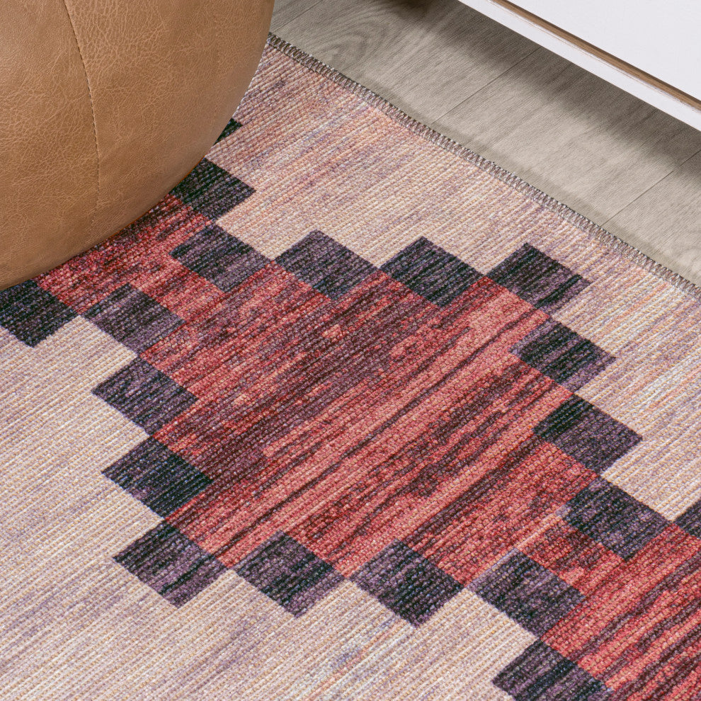 Timantii Modern Trellis Kilim Area Rug, 2x8