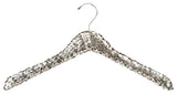 Silver Sequined Wooden Display Hanger, Box of 3