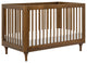 Lolly 3-in-1 Convertible Crib With Toddler Bed Conversion Kit, Natural Walnut