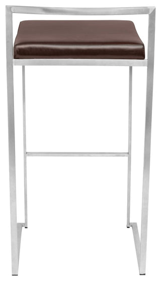 Lumisource Fuji Barstool, Set of 2, Brown