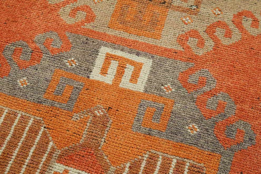 Rug N Carpet - Handmade Anatolian 3' 7" x 11' 5" Antique Runner Rug