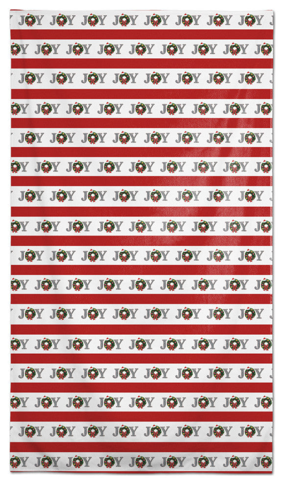 Joy Wreath Stripes 58x102 Tablecloth