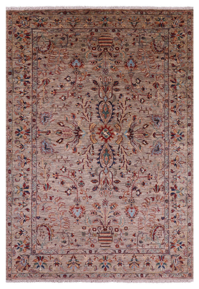 Handmade Persian Tabriz Wool Rug 6' 9" X 9' 10" Q11280