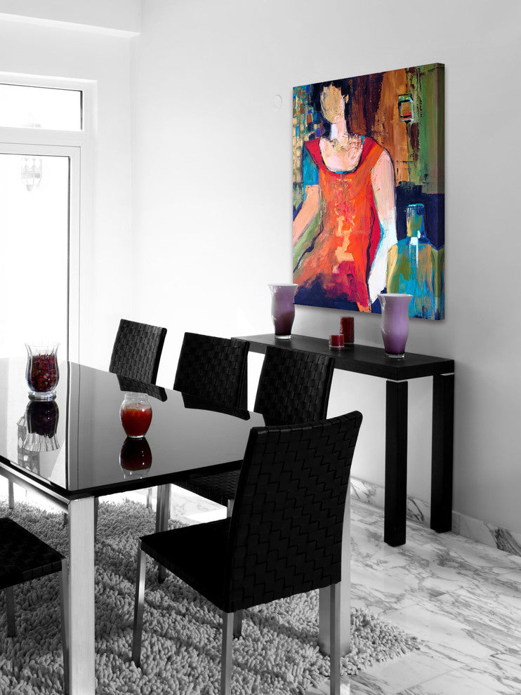 "A Quiet Sunday" Painting Print on Wrapped Canvas, 16x24