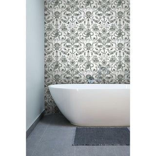 Deep Sea Toile Peel & Stick Wallpaper
