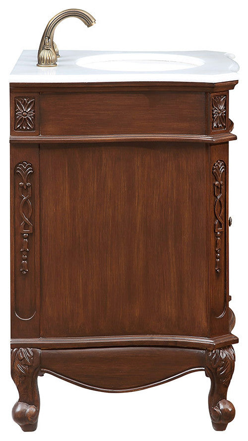 Beth 24" Single Bathroom Vanity Set, Coffee