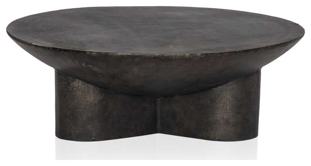 Sante 48" Coffee Table-Raw Black