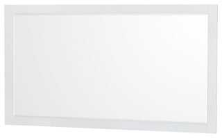 60"DBL Bathroom Vanity White, White Cult. Marble Countertop, Sinks, 58" Mirror