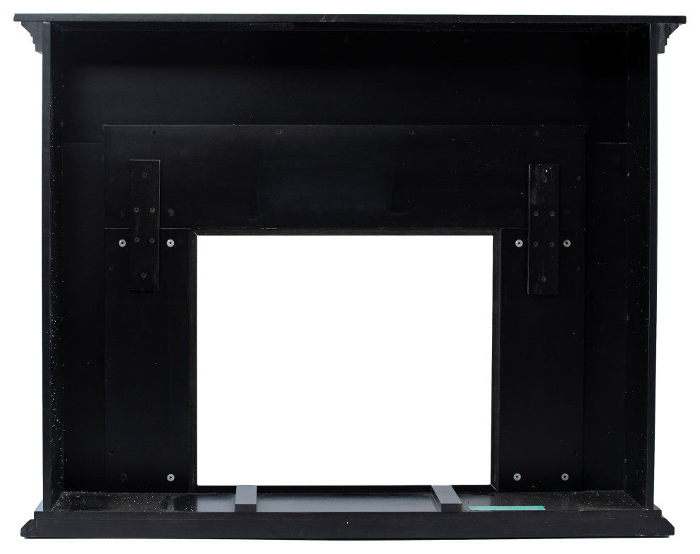 Torron Color Changing Marble Tiled Fireplace - Black