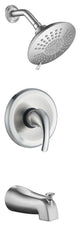Tub and Shower Faucet Set With 5-Function Spray Head, Valve Included, Brushed Ni