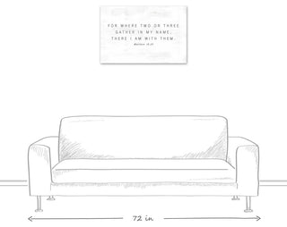 Where Two Or Three Gather 30 x 20 Canvas Wall Art