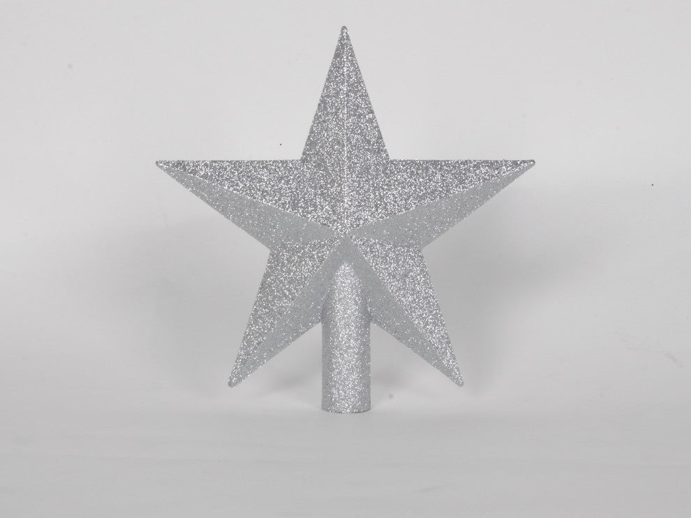 9" Silver Star Tree Topper