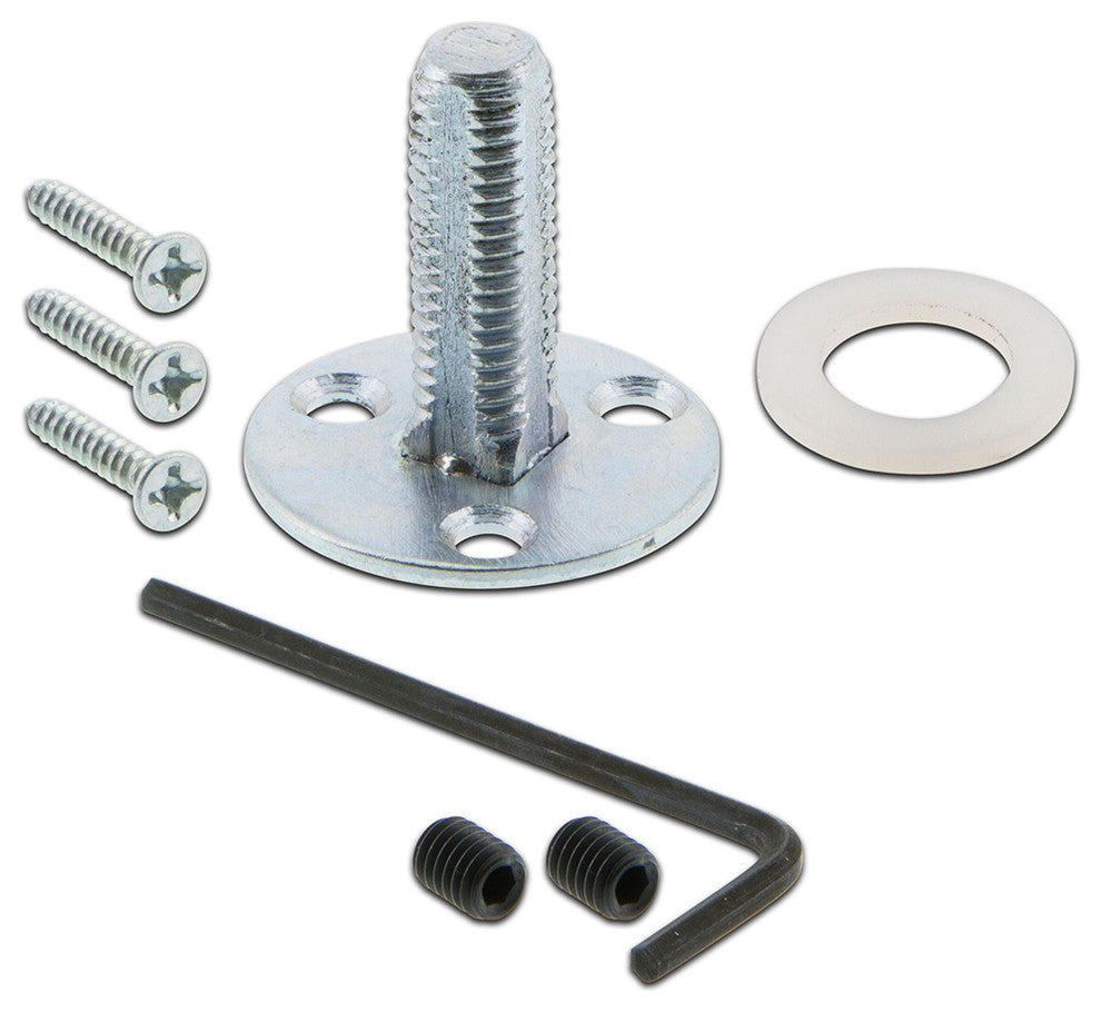 Single Studio Plate With Oval Clear Crystal Knob, Oil-Rubbed Bronze