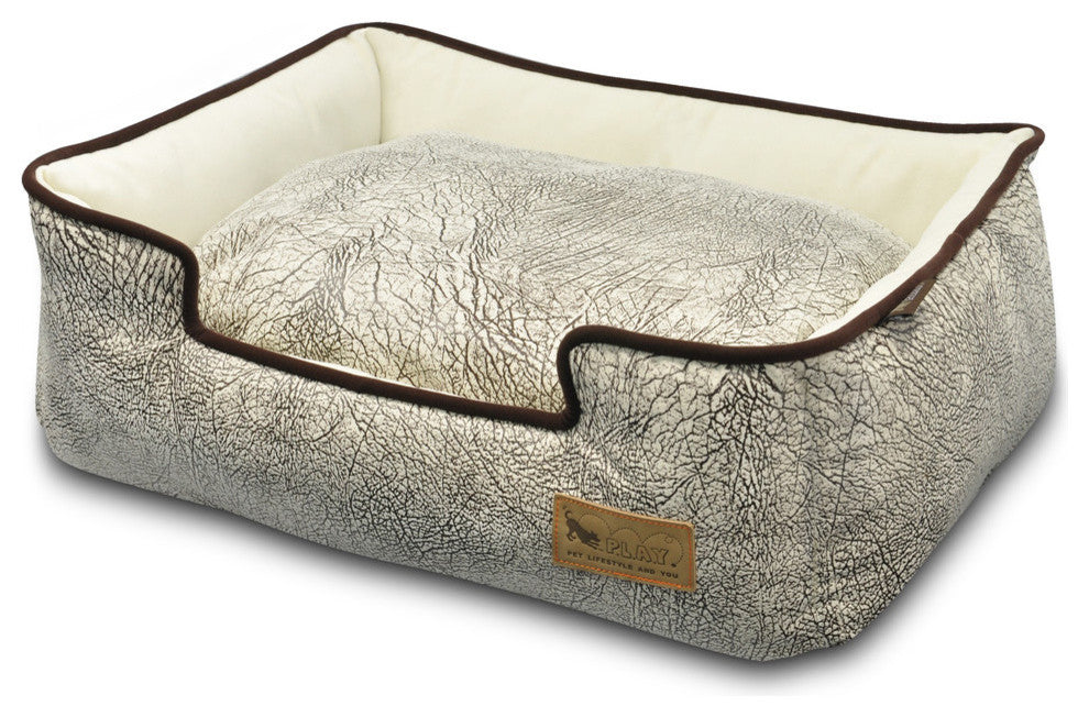 Lounge Bed Savannah, Grey, Medium