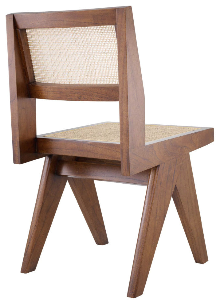 Wood Framed Rattan Dining Chair, Eichholtz Niclas