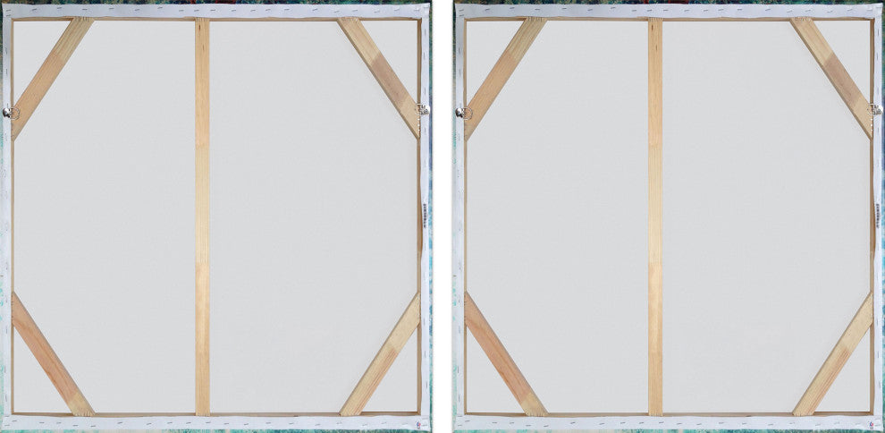 Massive Sea Diptych, 36"x18"