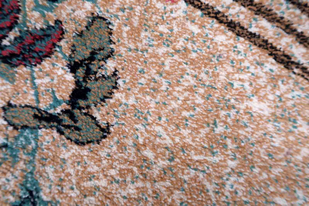 Vintage Turkish Modern Rug 3.9'x5.7', 119cmx175cm 1970s