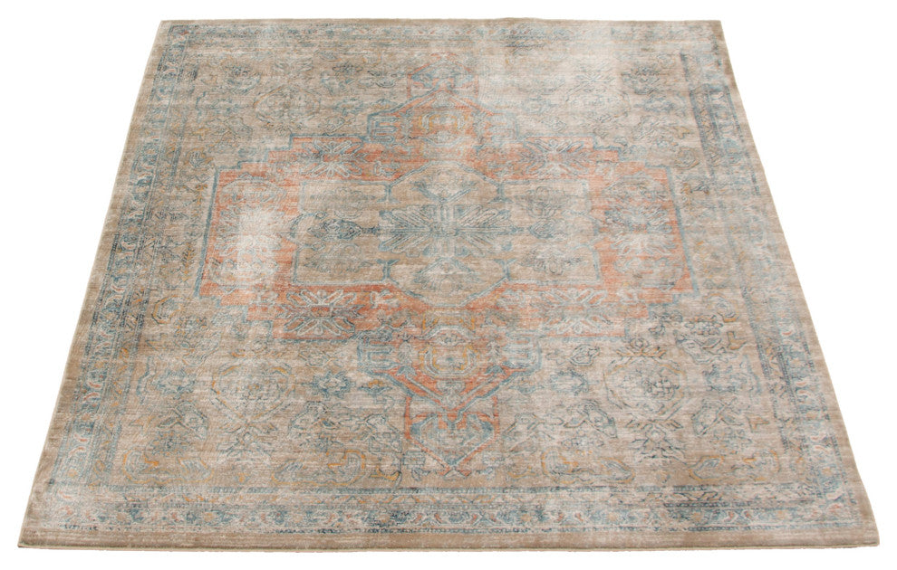 eCarpetGallery Living Room Rug, Beige, 6'7" x 9'10"
