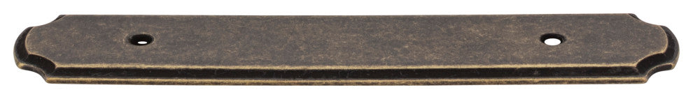 Jeffrey Alexander B812-96ABM-D Cabinet Pull Backplate, Distressed Antique Brass