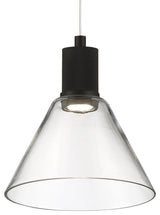 Access Lighting 63140LEDD/CLR Port Nine 8"W LED Mini Pendant - Matte Black